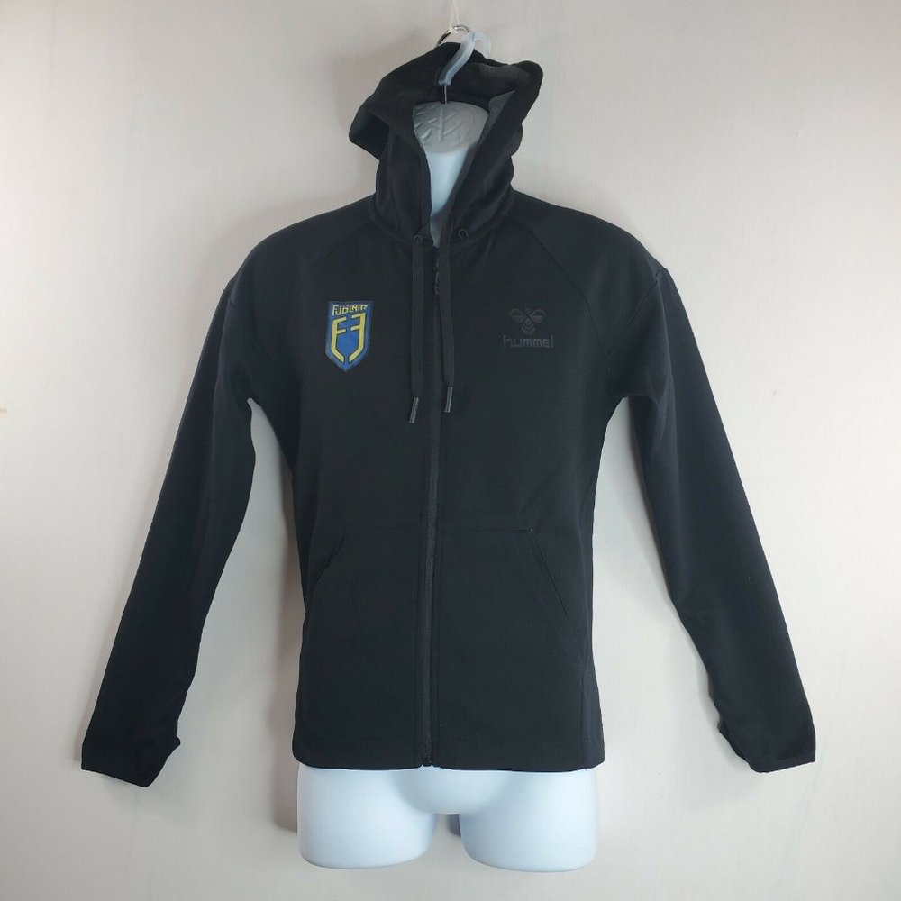 Hummel Black Long Sleeve Full Zip Hoodie Size M